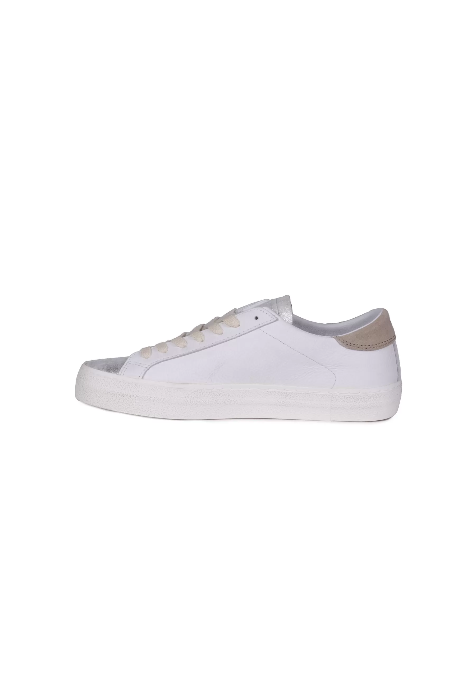 D.A.T.E. Sneakers donna HILL LOW VINTAGE CALF Bianco Leopardato