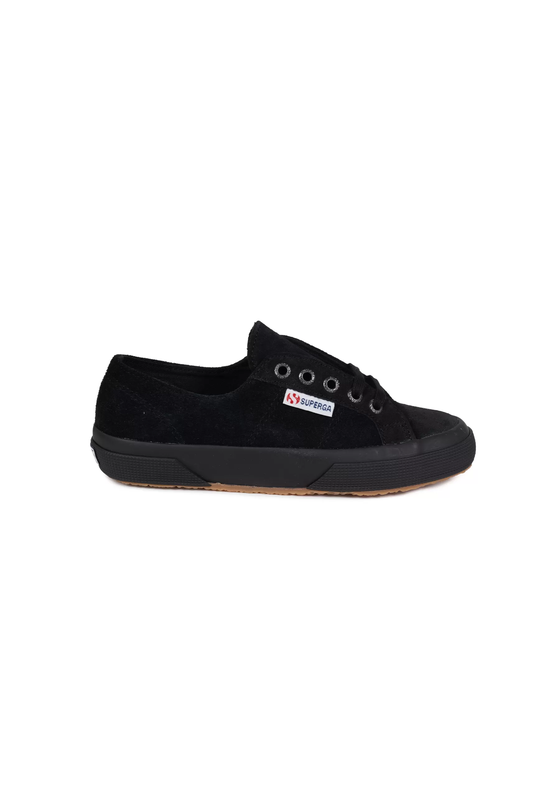 SUPERGA Sneakers donna in pelle scamosciata Full Black